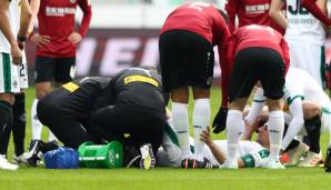 Lars Stindl verletzte sich im Spiel gegen Hannover 96 schwer.