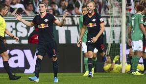 Marcel Sabitzer traf zum 2:0 für RB Leipzig gegen Werder Bremen.