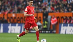 Platz 6: Robert Lewandowski (1142 Spielminuten) - Top-Speed: 33.41 km/h.