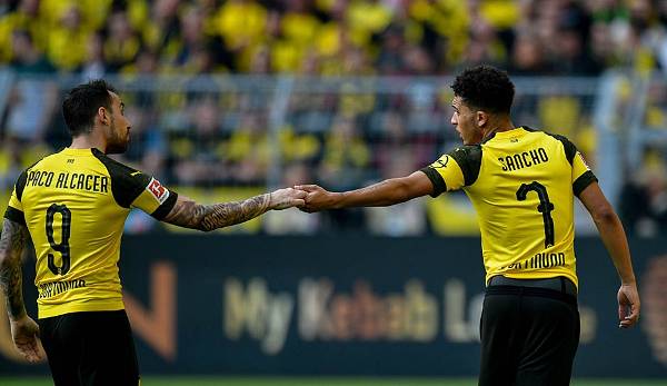 Jadon Sancho (re.) ist noch immer fraglich für das Spiel gegen Hoffenheim.