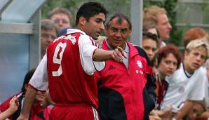 Vahid Hashemian mit Felix Magath zu seiner Bayern-Zeit.