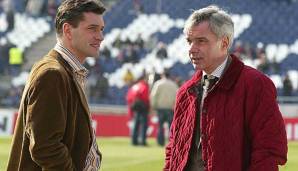 Fädelten geschickt 2001 den Transfer von Sebastian Kehl zum BVB ein: Sportdirektor Michael Zorc und Manager Michael Meier.