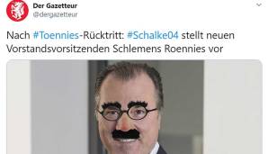 FC Schalke 04, Netzreaktionen, Clemens Tönnies, Rücktritt, S04