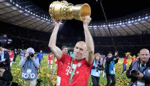 ANGRIFF - Arjen Robben (von 2009 bis 2019 bei Bayern): Einer der besten Rechtsaußen und Linksfüßer aller Zeiten! 2013 bescherte er den Siegtreffer gegen den BVB im CL-Finale.
