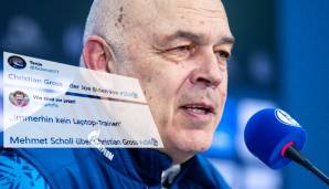 Christian Gross soll Schalke 04 vor dem drohenden Abstieg retten. Der 66 Jahre alte Schweizer wurde am Sonntag offiziell auf einer Pressekonferenz mit Jochen Schneider und Huub Stevens vorgestellt. So reagierte das Netz ...
