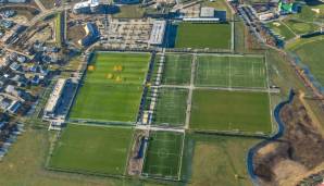 Ein Blick auf das gesamte BVB-Trainingszentrum in Dortmunder Stadtteil Brackel.