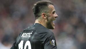 Nach dem Abstieg des HSV wurde Kostic in Frankfurt Teil der überragenden Offensive. Bobic kannte den serbischen "Flankenkönig" noch aus Stuttgart und lotste ihn nach Frankfurt. Dort überragend. Wollte im Sommer weg, ist aber immer noch da.