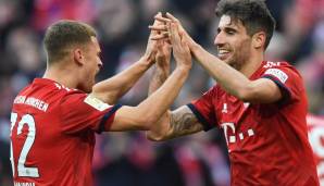 Joshua Kimmich (l.) trat beim FC Bayern in die Fußstapfen von Javi Martinez.