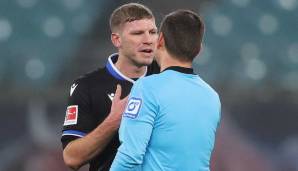 Fabian Klos sah zum Hinrundenabschluss in Leipzig die Rote Karte.