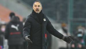 Adi Hütter steht als Gladbach-Trainer in der Kritik.