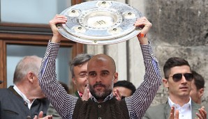 Pep Guardiola feierte in drei Jahren drei Meisterschaften mit dem FC Bayern München