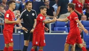 Philippe Coutinho wurde beim Sieg auf Schalke für Thomas Müller eingewechselt.