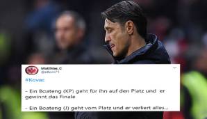 Ja, ja: Auch die Boateng-Brüder spielen im beruflichen Leben von Kovac eine wichtige Rolle. Jerome ist in Frankfurt früh vom Platz geflogen - der Anfang vom Ende.