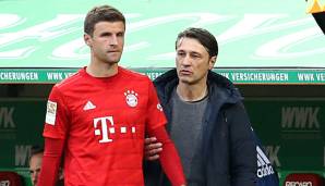 Thomas Müller fand sich unter Niko Kovac sechmal in Folge auf der Bank wieder.