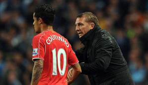 Unter Brendan Rodgers (r.) startete Coutinho einst beim FC Liverpool durch.