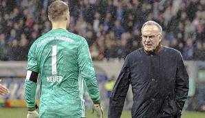 Gehen sie wieder Schritte aufeinander zu? Zuletzt schienen die Fronten zwischen Manuel Neuer und dem Bayern-Vorstand un Kalr-Heinz Rummenigge in der Causa Vertragsverlängerung verhärtet.
