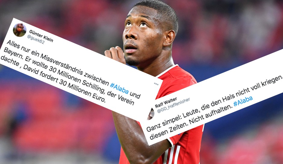 Der FC Bayern hat sich aus den Verhandlungen um eine Verlängerung von David Alaba zurückgezogen. Die Reaktionen im Netz sind heftig, dem Österreicher wird vor allem Geldgier vorgeworfen. Wir haben die Reaktionen gesammelt.