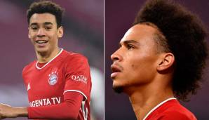 Ein Königstransfer und ein Jungspund auf unterschiedlichen Wegen: Während Jamal Musiala grioß aufspielt, kommt Leroy Sane beim FC Bayern noch nicht so recht in Fahrt.