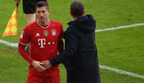 Robert Lewandowski fehlte dem FC Bayern wegen einer Knieverletzung.