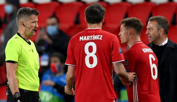 Thomas Müller und Trainer Hansi Flick vom FC Bayern München haben sich nach dem Aus im Champions-League-Viertelfinale gegen Paris Saint-Germain über Schiedsrichter Daniele Orsato beklagt.