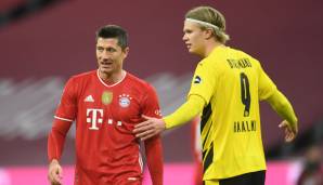 Erling Haaland könnte Robert Lewandowski beim FC Bayern ersetzen.