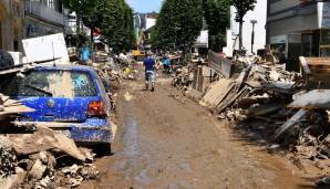 Bad Neuenahr nach dem Hochwassser. Vielerorts haben die Wassermassen ein Trümmerfeld zurückgelassen.