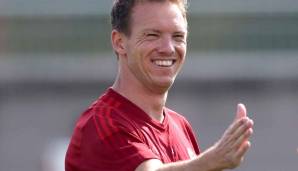 Trainer Julian Nagelsmann vom FC Bayern München kann sich Stürmer Robert Lewandowski (33) als NFL-Spieler vorstellen.