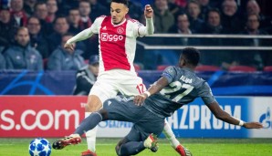 NOUSSAIR MAZRAOUI: Wie im Falle von Mane liegt auch der Galaauftritt des marokkanischen Rechtsverteidigers gegen den FC Bayern etwas zurück. Er glänzte bei einem Champions-League-Gruppenspiel im Herbst 2018.