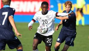 Noel Aseko Nkili stand bereits 11-mal für die deutsche U-17-Nationalmannschaft auf dem Platz.