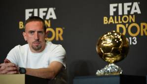 Franck Ribery musste sich beim Ballon d'Or 2013 Cristiano Ronaldo geschlagen geben.
