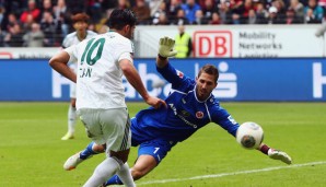 Kevin Trapp und die Eintracht mussten sich Leverkusen geschlagen geben