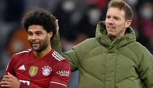 FC Bayern: Ein Verbleib beim Rekordmeister ist laut Sport1 aktuell Gnabrys Wunsch. Er fühle sich demnach in München und im Team von Trainer Julian Nagelsmann wohl. Der Coach plant auch weiter mit ihm.