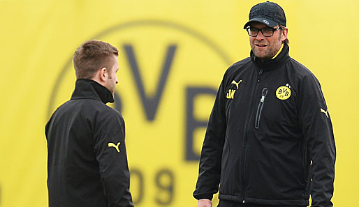 BVB-Coach Klopp hatte neben Kuba (l.) auch die anderen zuletzt Verletzten im Training