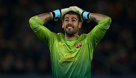 Victor Valdes kassierte in der vierten Minute der Nachspielzeit den Ausgleichstreffer