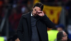 Roger Schmidt war sichtlich enttäuscht nach dem Ausscheiden aus der Champions League