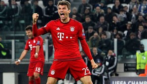Thomas Müller brachte die Bayern in Turin in Führung