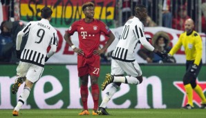 David Alaba sah bei beiden Juve-Toren am Mittwoch nicht gut aus