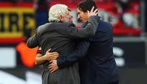 Roger Schmidt und Rudi Völler bleiben nach dem Unentschieden gegen die Spurs optimistisch