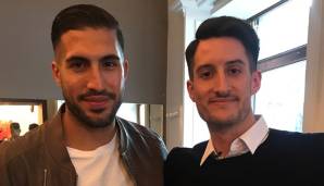 Reporter Kerry Hau (r.) traf Emre Can zum Interview in Turin.