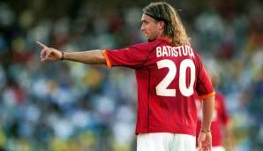 GABRIEL BATISTUTA (Karriereende): Batigol schoss seine Tore für die italienischen Spitzenklubs Florenz, Roma und Inter – holte mit ihnen aber nur nationale Titel.