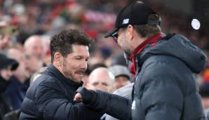 Einen handschlag zwischen Diego Simeone und Jürgen Klopp wird es wohl erneut nicht geben.