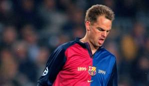 FRANK DE BOER: 7,5 Mio. überwies Barça 1999 an Ajax für den Verteidiger. Der Niederländer war für mehrere Saisons Stammspieler. Startete anschließend eine Trainer-Karriere. War bis nach der WM 2021 Bondscoach.