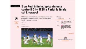 Italien - Gazzetta dello Sport: "Es ist ein unendliches Real: Episches Comeback gegen City."