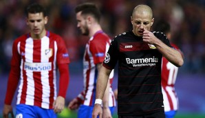 Atletico Madrid - Bayer Leverkusen 0:0: Chicharito fiel mit neuem Haarschnitt auf, auf dem Spielfeld aber blieb er blass