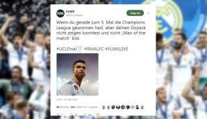 Schade, Cristiano! Während Bale den Doppelpack schnürte, gelang CR7 dieses Mal kein Final-Tor. Dass es so kam, hatte seine Gründe. Oder vielmehr einen Grund ...