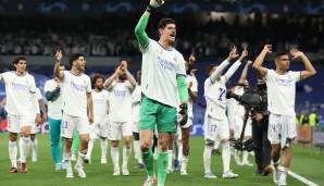 Real Madrid, TOR – THIBAUT COURTOIS: Der Belgier ist der große Rückhalt der Königlichen in dieser Saison und vor allem in der Champions League gab es einige Gala-Auftritte des Schlussmanns.