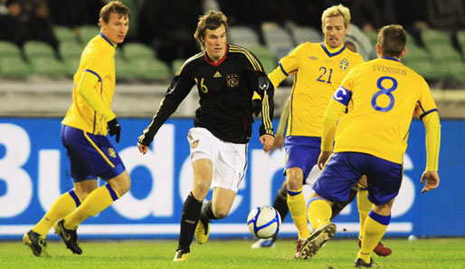 Kevin Großkreutz durfte mit einer der jüngsten DFB-Teams der Geschichte gegen Schweden ran