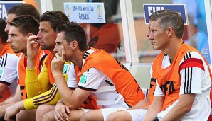 Miroslav Klose und Bastian Schweinsteiger zählten gegen Portugal zu den prominenten Zaungästen