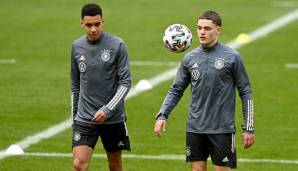 Schnuppertage: Jamal Musiala und Florian Wirtz (r.) sind erstmals bei der deutschen A-Nationalmannschaft - ihre Chancen auf eine EM-Teilnahme sind jedoch eher gering.