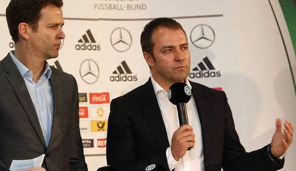 Favorit auf die Löw-Nachfolge? Bayern-Trainer Hansi Flick könnte für Oliver Bierhoff der Top-Kandidat für die ab Sommer vakante Bundestrainer-Stelle werden.
